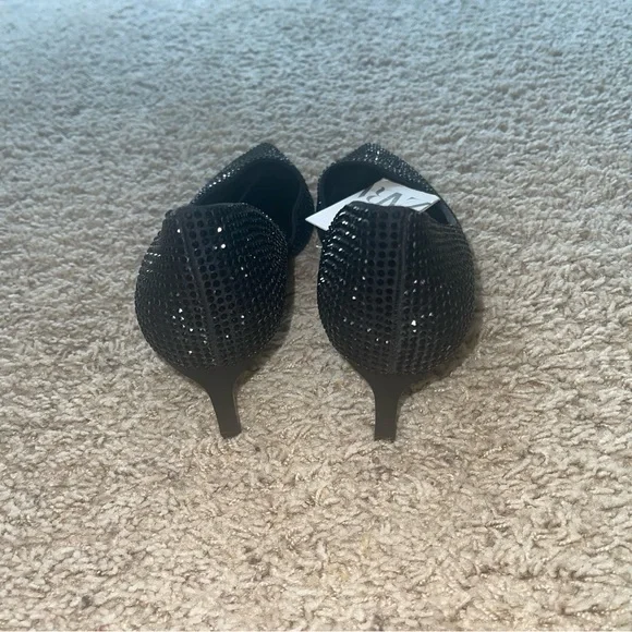Zara Black Studded Women's Shoes Sz 39 NWT